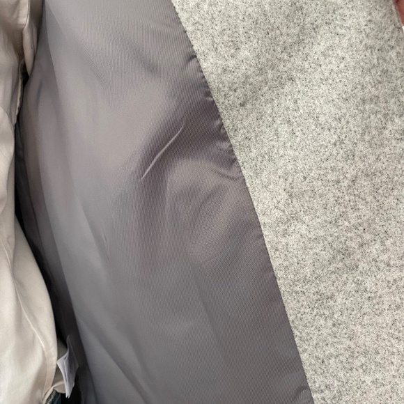 Laundry Shelli Segal wool blend double breast collared jacket light mixed grey - Picture 9 of 14